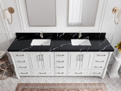 Aberdeen 84 in. W x 22 in. D Double Sink Bathroom Vanity - photo 8