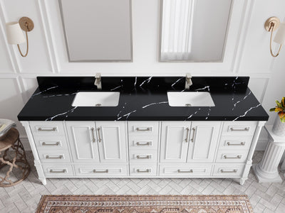 Aberdeen 84 in. W x 22 in. D Double Sink Bathroom Vanity - Willow Bath and Vanity