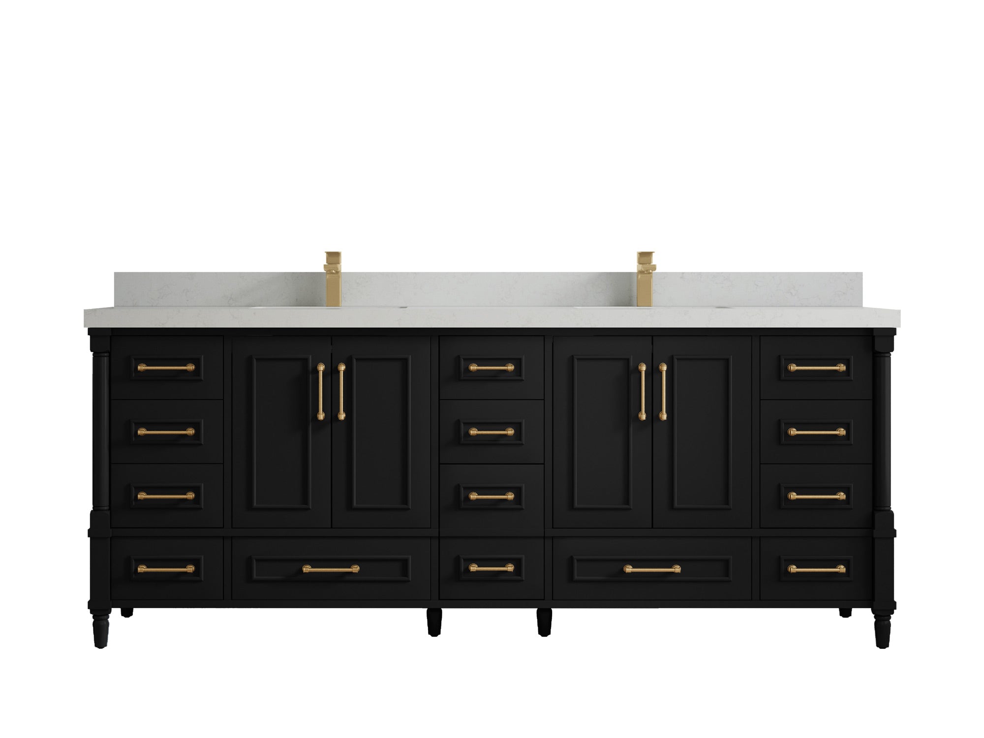 Aberdeen 84 in. W x 22 in. D Double Sink Bathroom Vanity - Willow Bath and Vanity