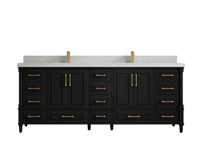 Aberdeen 84 in. W x 22 in. D Double Sink Bathroom Vanity - Willow Bath and Vanity