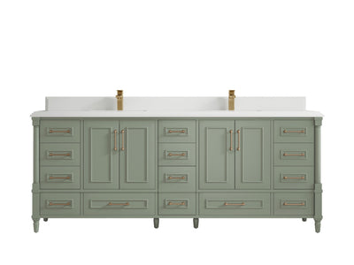 Aberdeen 84 in. W x 22 in. D Double Sink Bathroom Vanity - Willow Bath and Vanity