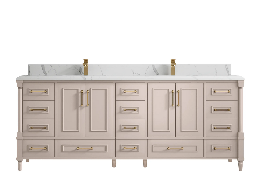 Aberdeen 84 in. W x 22 in. D Double Sink Bathroom Vanity - Willow Bath and Vanity