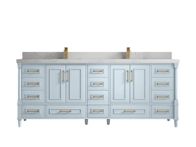 Aberdeen 84 in. W x 22 in. D Double Sink Bathroom Vanity - Willow Bath and Vanity