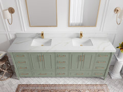 Aberdeen 84 in. W x 22 in. D Double Sink Bathroom Vanity - photo 16