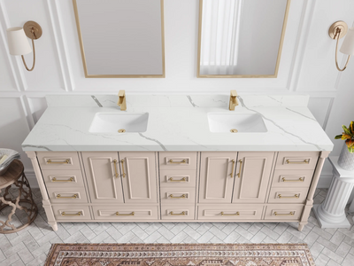 Aberdeen 84 in. W x 22 in. D Double Sink Bathroom Vanity - Willow Bath and Vanity
