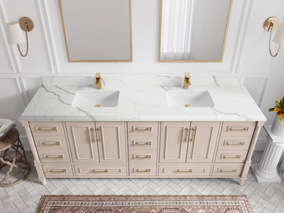 Aberdeen 84 in. W x 22 in. D Double Sink Bathroom Vanity - Willow Bath and Vanity