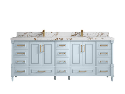 Aberdeen 84 in. W x 22 in. D Double Sink Bathroom Vanity - Willow Bath and Vanity