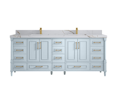 Aberdeen 84 in. W x 22 in. D Double Sink Bathroom Vanity - Willow Bath and Vanity