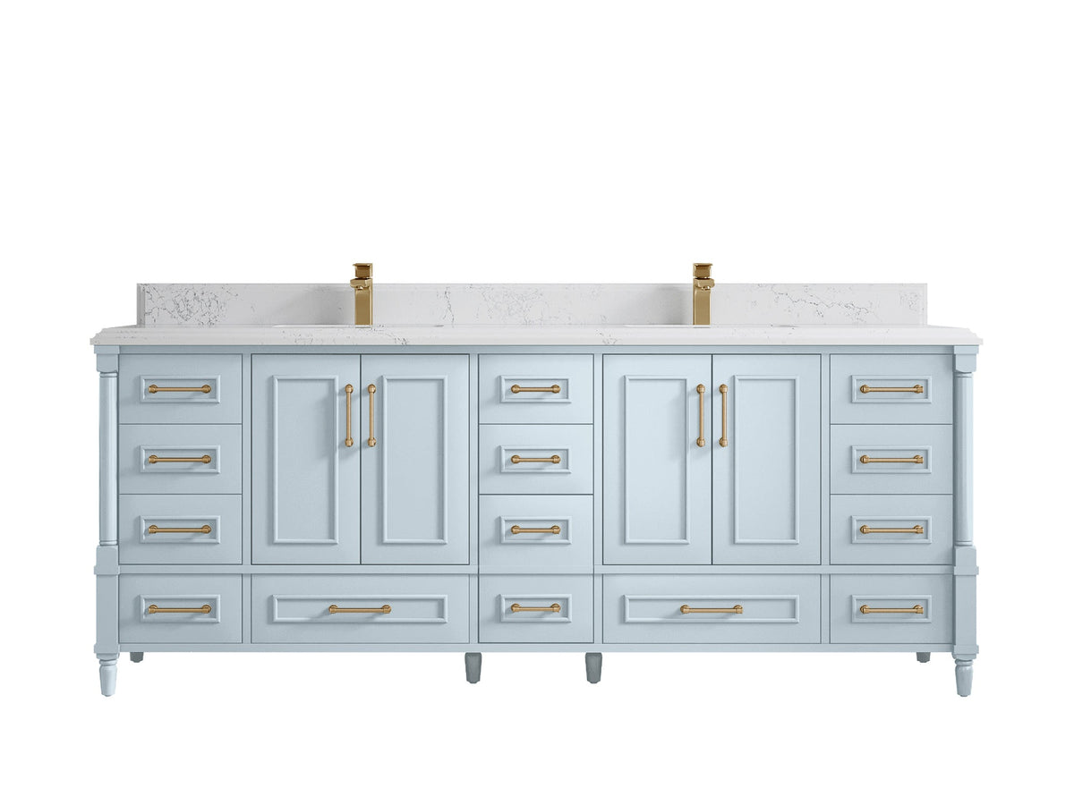 Aberdeen 84 in. W x 22 in. D Double Sink Bathroom Vanity - Willow Bath and Vanity