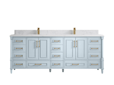 Aberdeen 84 in. W x 22 in. D Double Sink Bathroom Vanity - Willow Bath and Vanity