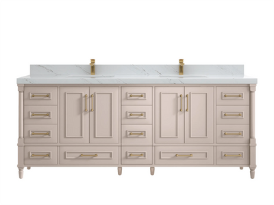 Aberdeen 84 in. W x 22 in. D Double Sink Bathroom Vanity - Willow Bath and Vanity