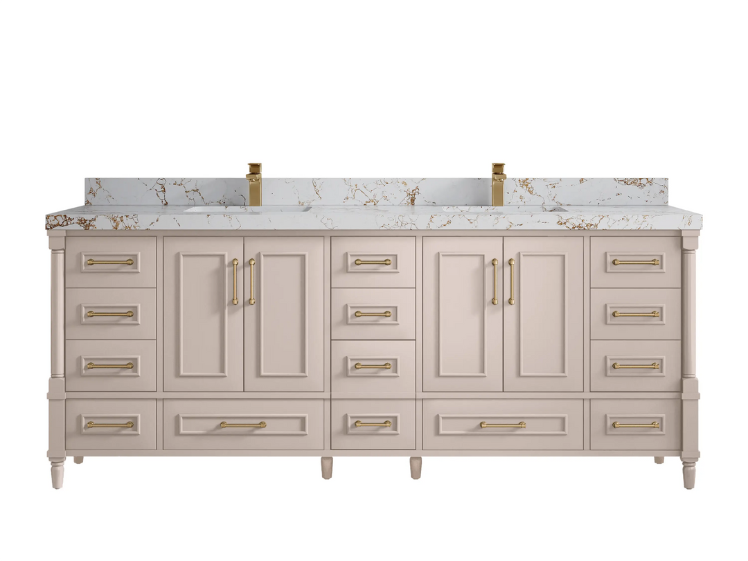 Aberdeen 84 in. W x 22 in. D Double Sink Bathroom Vanity - Willow Bath and Vanity