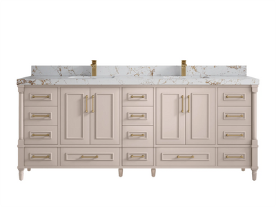 Aberdeen 84 in. W x 22 in. D Double Sink Bathroom Vanity - Willow Bath and Vanity