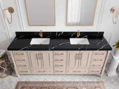 Aberdeen 84 in. W x 22 in. D Double Sink Bathroom Vanity - photo 13