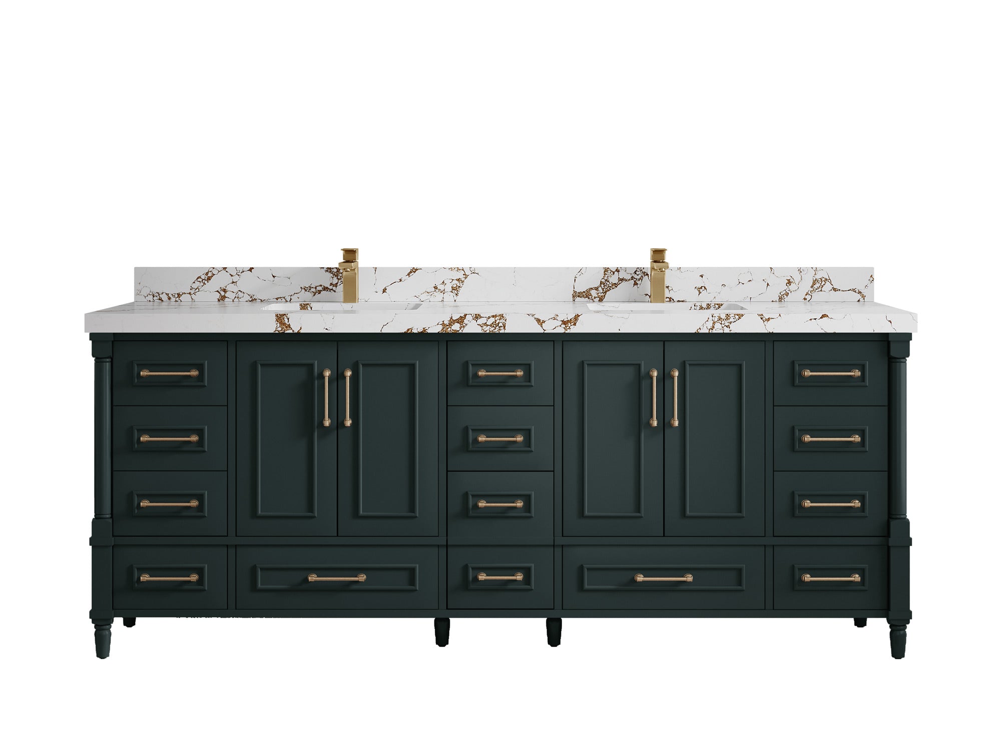 Aberdeen 84 in. W x 22 in. D Double Sink Bathroom Vanity - Willow Bath and Vanity