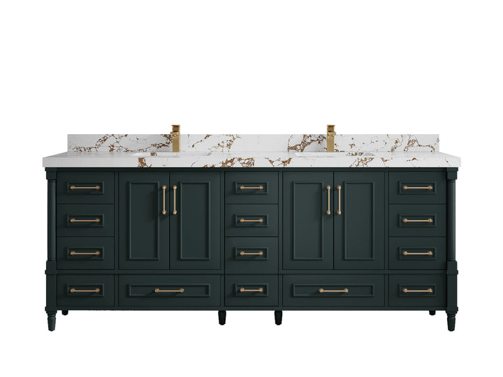 Aberdeen 84 in. W x 22 in. D Double Sink Bathroom Vanity - photo 35