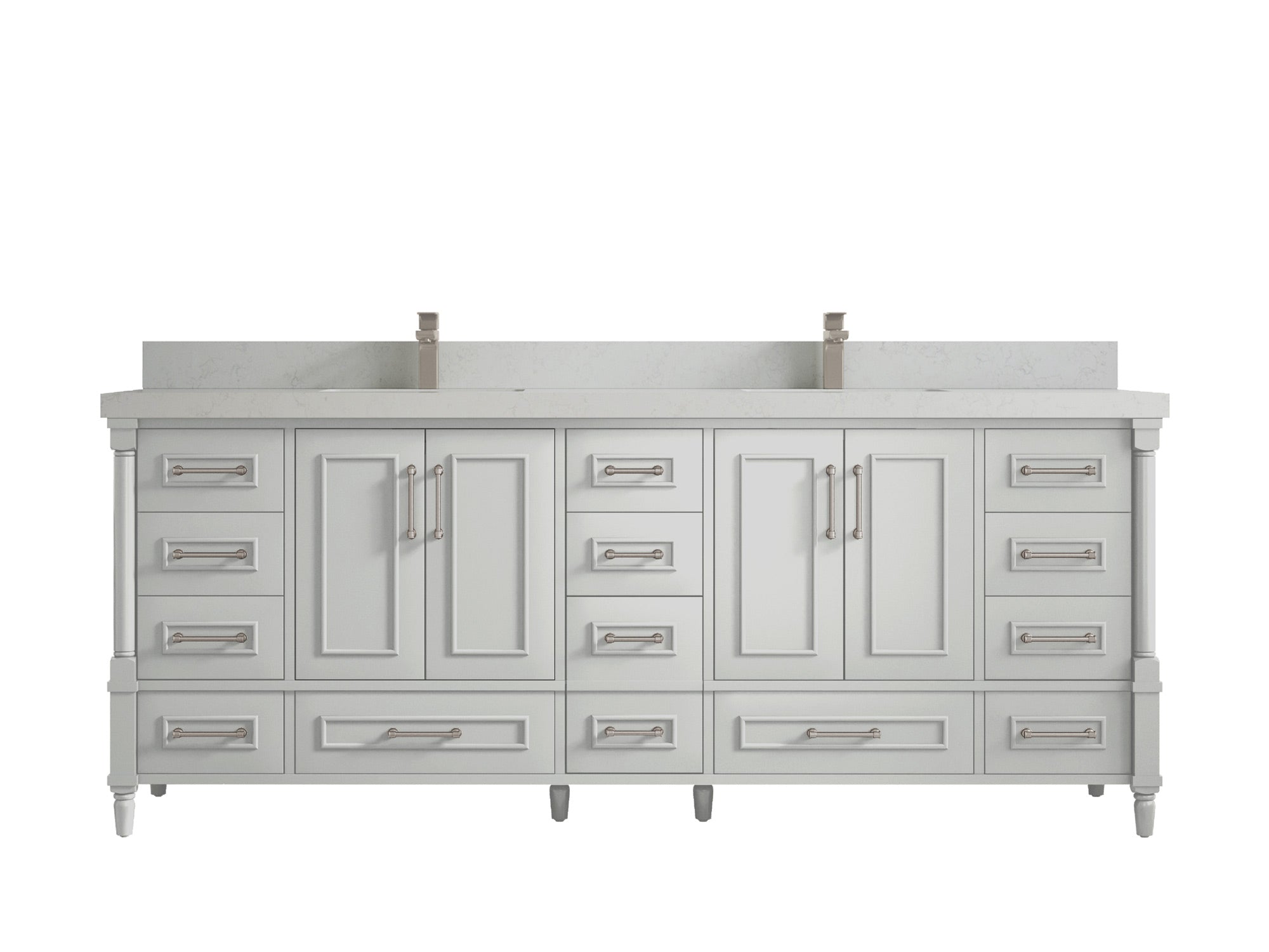 Aberdeen 84 in. W x 22 in. D Double Sink Bathroom Vanity - Willow Bath and Vanity