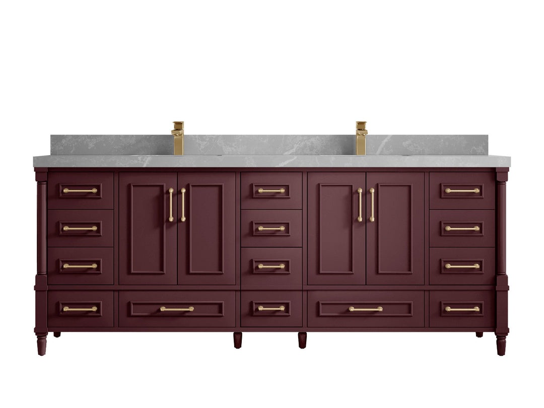 Aberdeen 84 in. W x 22 in. D Double Sink Bathroom Vanity - Willow Bath and Vanity
