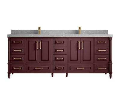 Aberdeen 84 in. W x 22 in. D Double Sink Bathroom Vanity - Willow Bath and Vanity