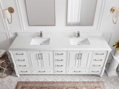 Aberdeen 84 in. W x 22 in. D Double Sink Bathroom Vanity - photo 24