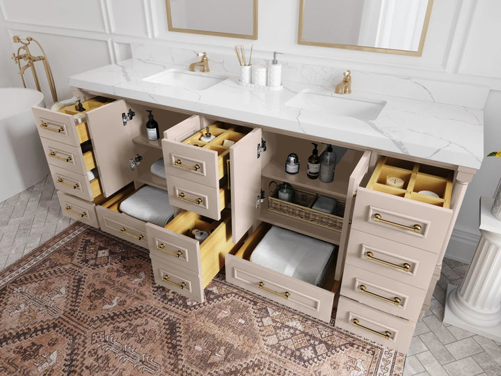Aberdeen 84 in. W x 22 in. D Double Sink Bathroom Vanity - photo 3
