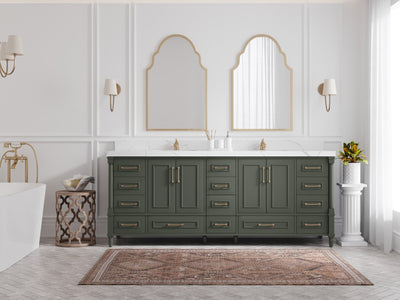 Aberdeen 84 in. W x 22 in. D Double Sink Bathroom Vanity - Willow Bath and Vanity