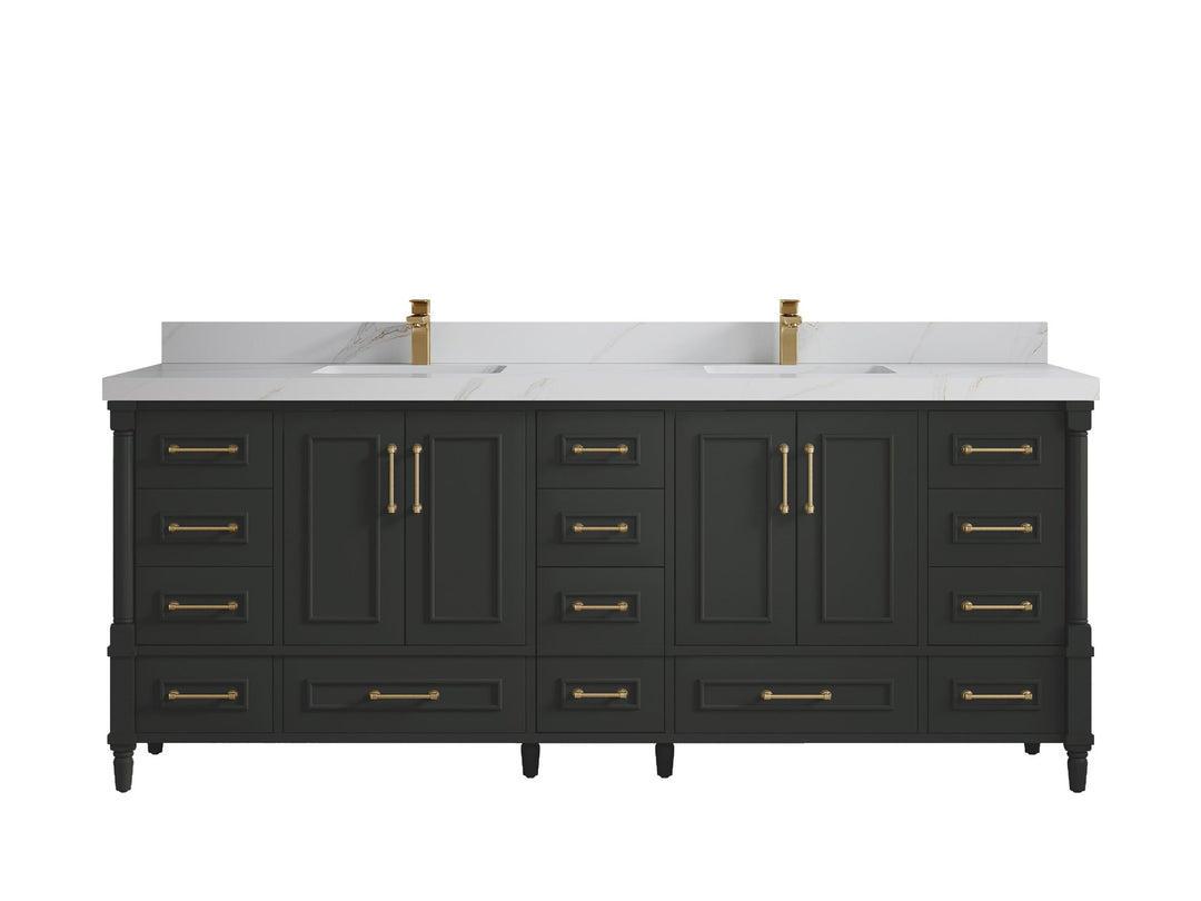 Aberdeen 84 in. W x 22 in. D Double Sink Bathroom Vanity - Willow Bath and Vanity