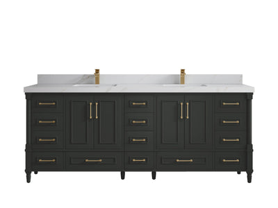 Aberdeen 84 in. W x 22 in. D Double Sink Bathroom Vanity - Willow Bath and Vanity