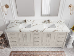 Aberdeen 84 in. W x 22 in. D Double Sink Bathroom Vanity - photo 33
