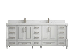 Aberdeen 84 in. W x 22 in. D Double Sink Bathroom Vanity - photo 28