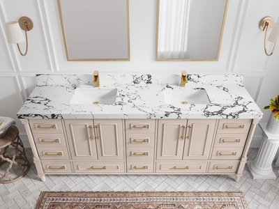 Aberdeen 84 in. W x 22 in. D Double Sink Bathroom Vanity - Willow Bath and Vanity