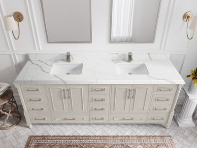 Aberdeen 84 in. W x 22 in. D Double Sink Bathroom Vanity - Willow Bath and Vanity
