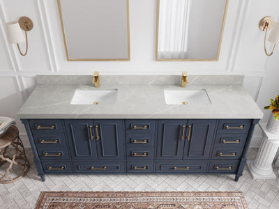Aberdeen 84 in. W x 22 in. D Double Sink Bathroom Vanity - Willow Bath and Vanity