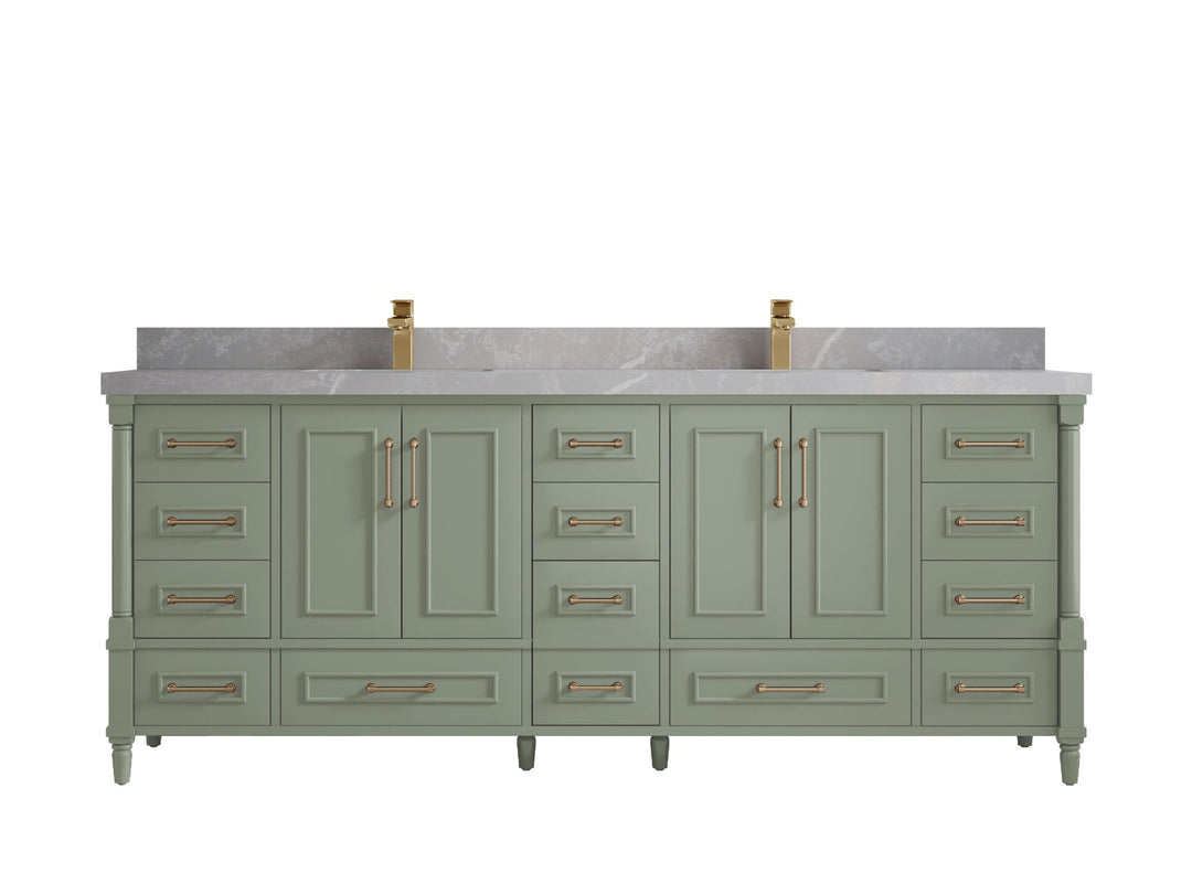 Aberdeen 84 in. W x 22 in. D Double Sink Bathroom Vanity - Willow Bath and Vanity