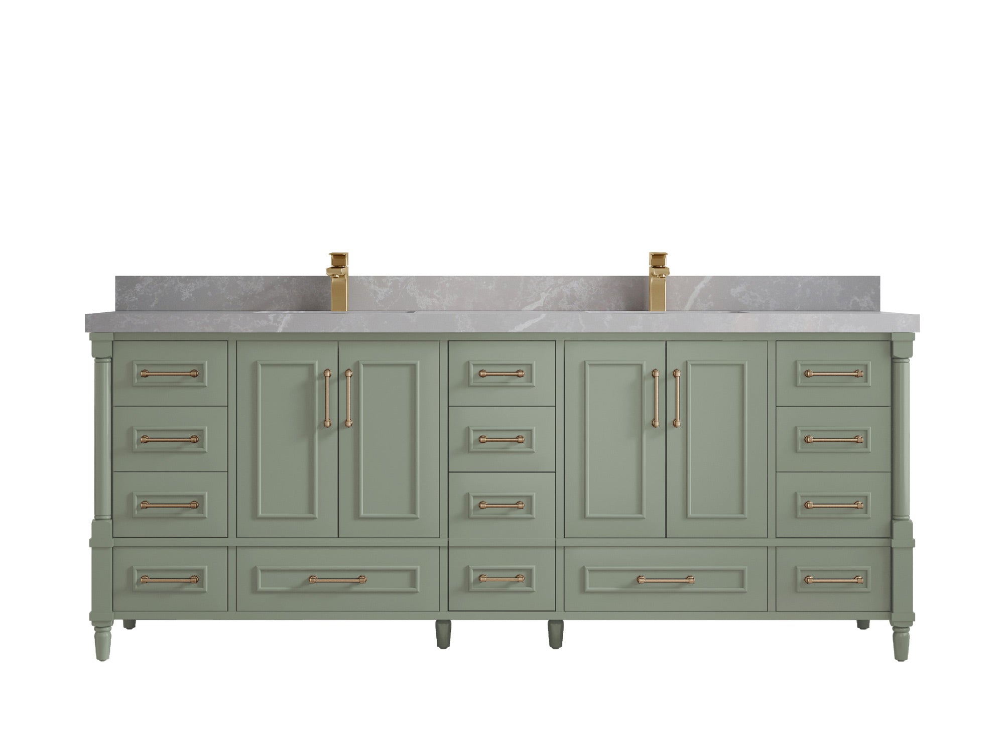 Aberdeen 84 in. W x 22 in. D Double Sink Bathroom Vanity - Willow Bath and Vanity
