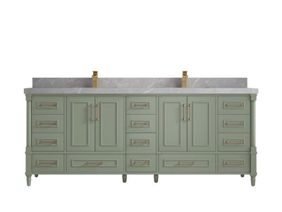 Aberdeen 84 in. W x 22 in. D Double Sink Bathroom Vanity - Willow Bath and Vanity