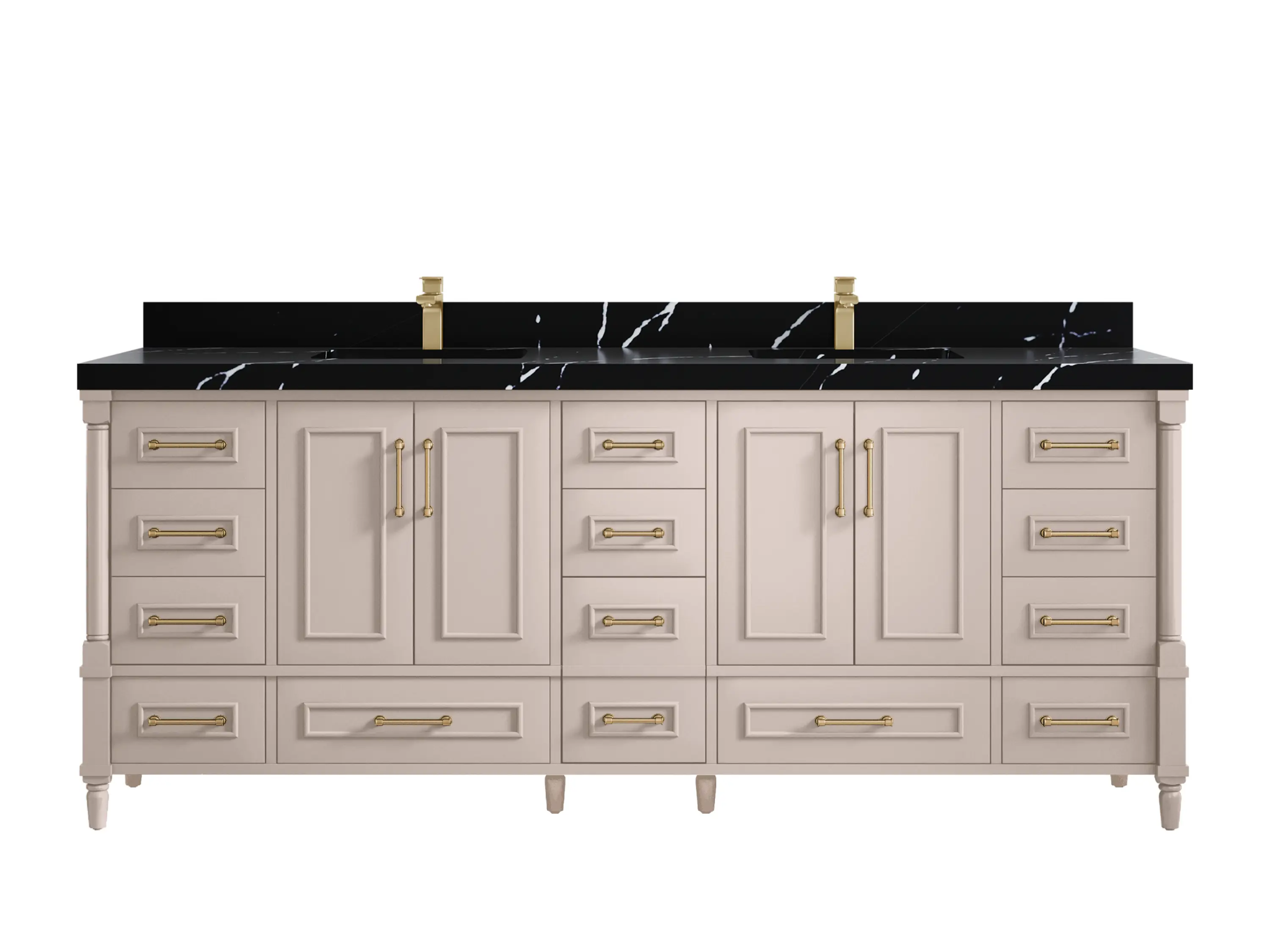 Aberdeen 84 in. W x 22 in. D Double Sink Bathroom Vanity - Willow Bath and Vanity