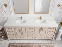 Aberdeen 84 in. W x 22 in. D Double Sink Bathroom Vanity - photo 31