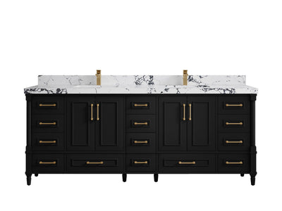 Aberdeen 84 in. W x 22 in. D Double Sink Bathroom Vanity - Willow Bath and Vanity