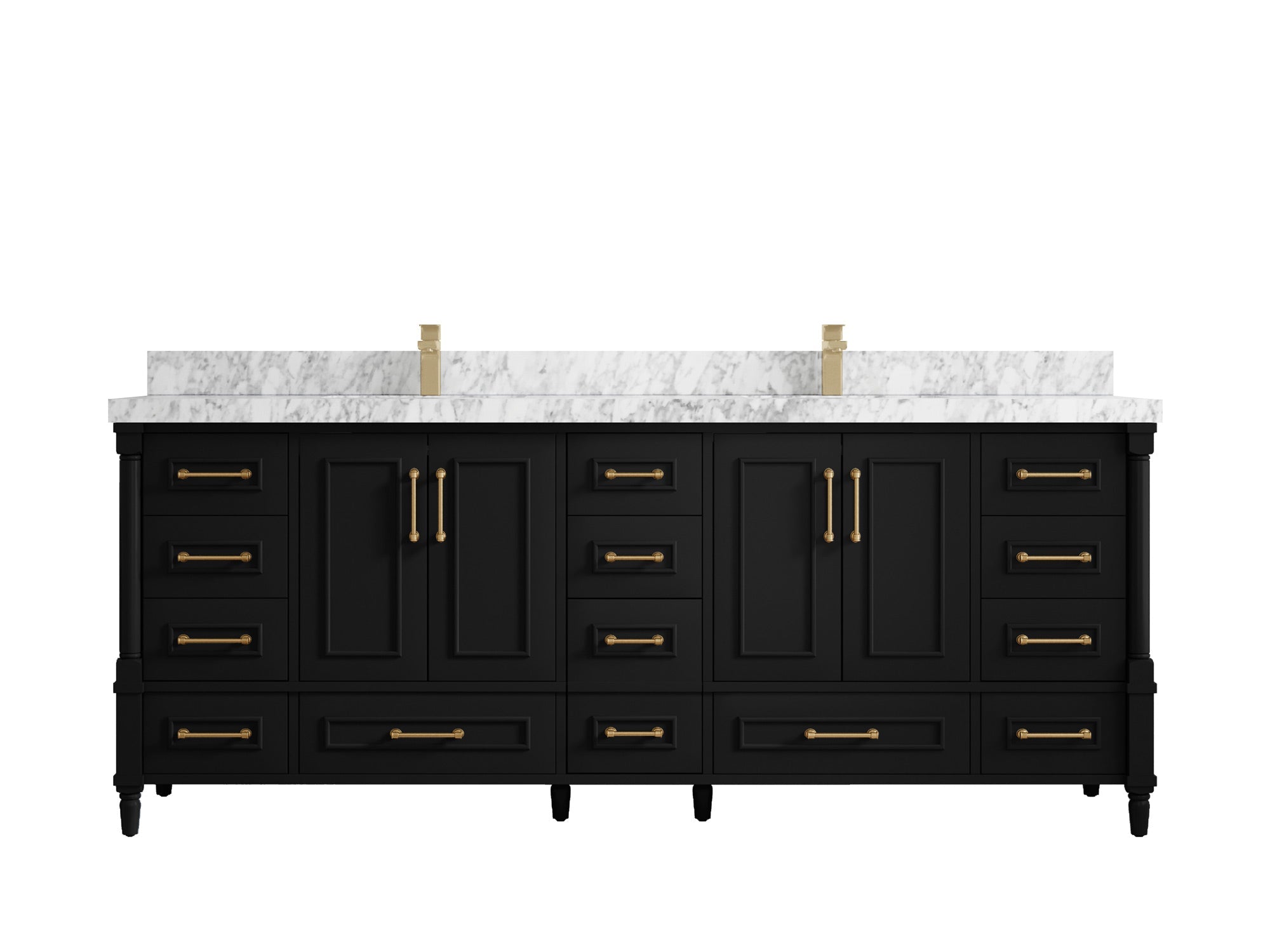 Aberdeen 84 in. W x 22 in. D Double Sink Bathroom Vanity - Willow Bath and Vanity