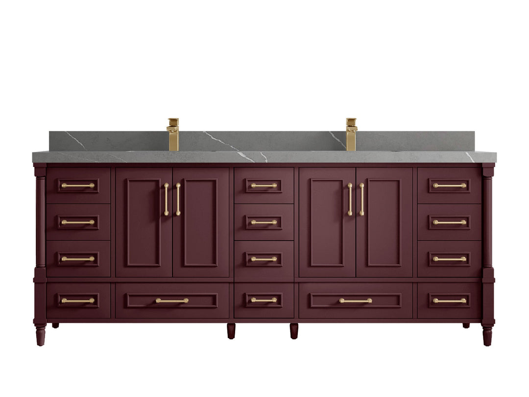 Aberdeen 84 in. W x 22 in. D Double Sink Bathroom Vanity - Willow Bath and Vanity