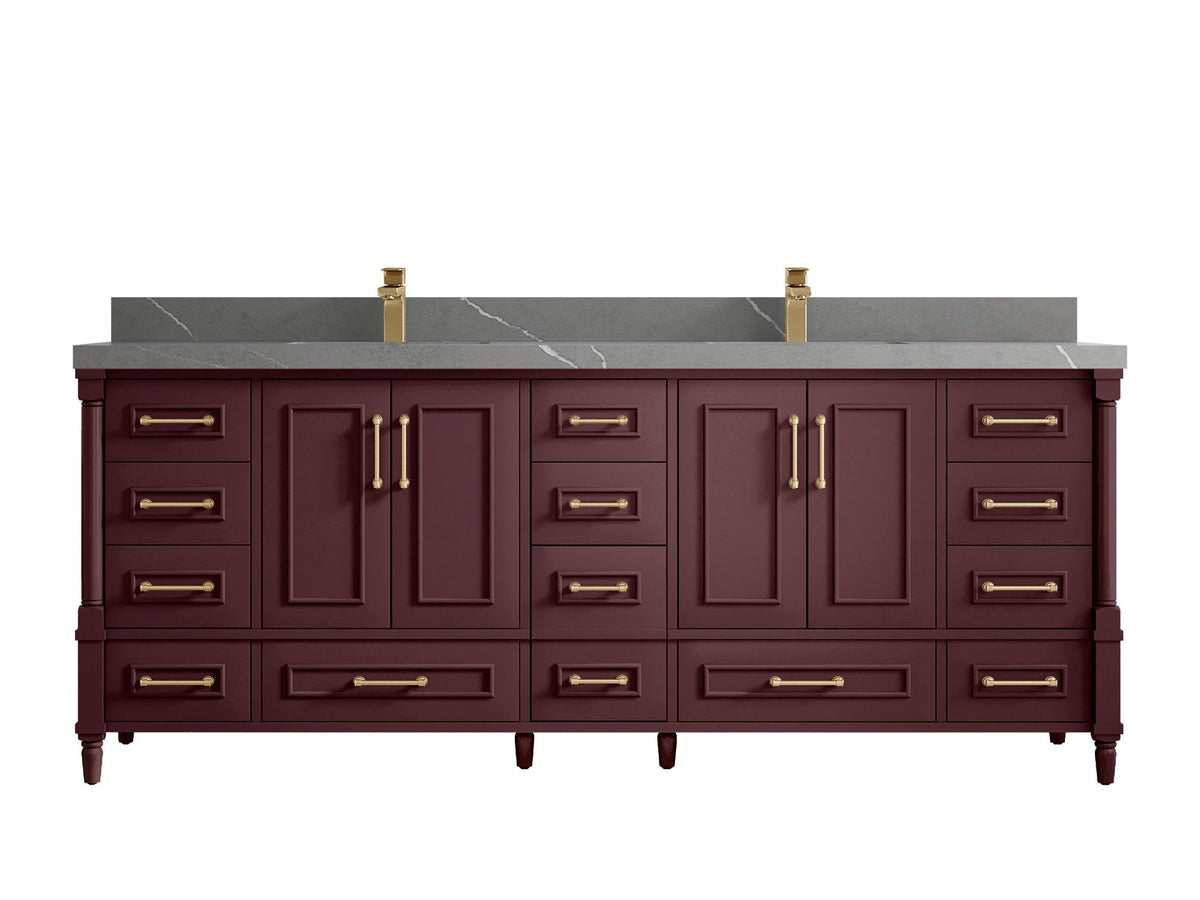 Aberdeen 84 in. W x 22 in. D Double Sink Bathroom Vanity - Willow Bath and Vanity
