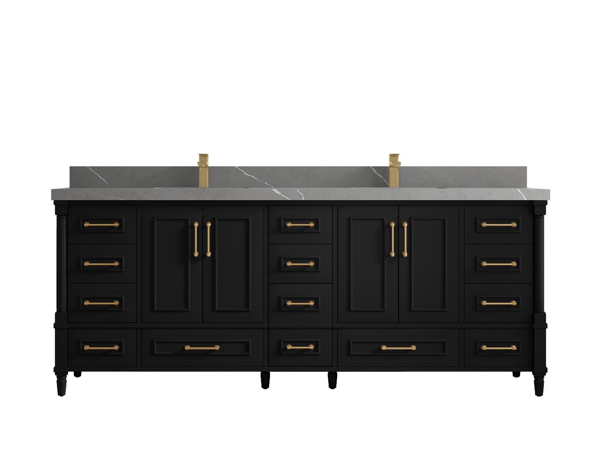 Aberdeen 84 in. W x 22 in. D Double Sink Bathroom Vanity - Willow Bath and Vanity