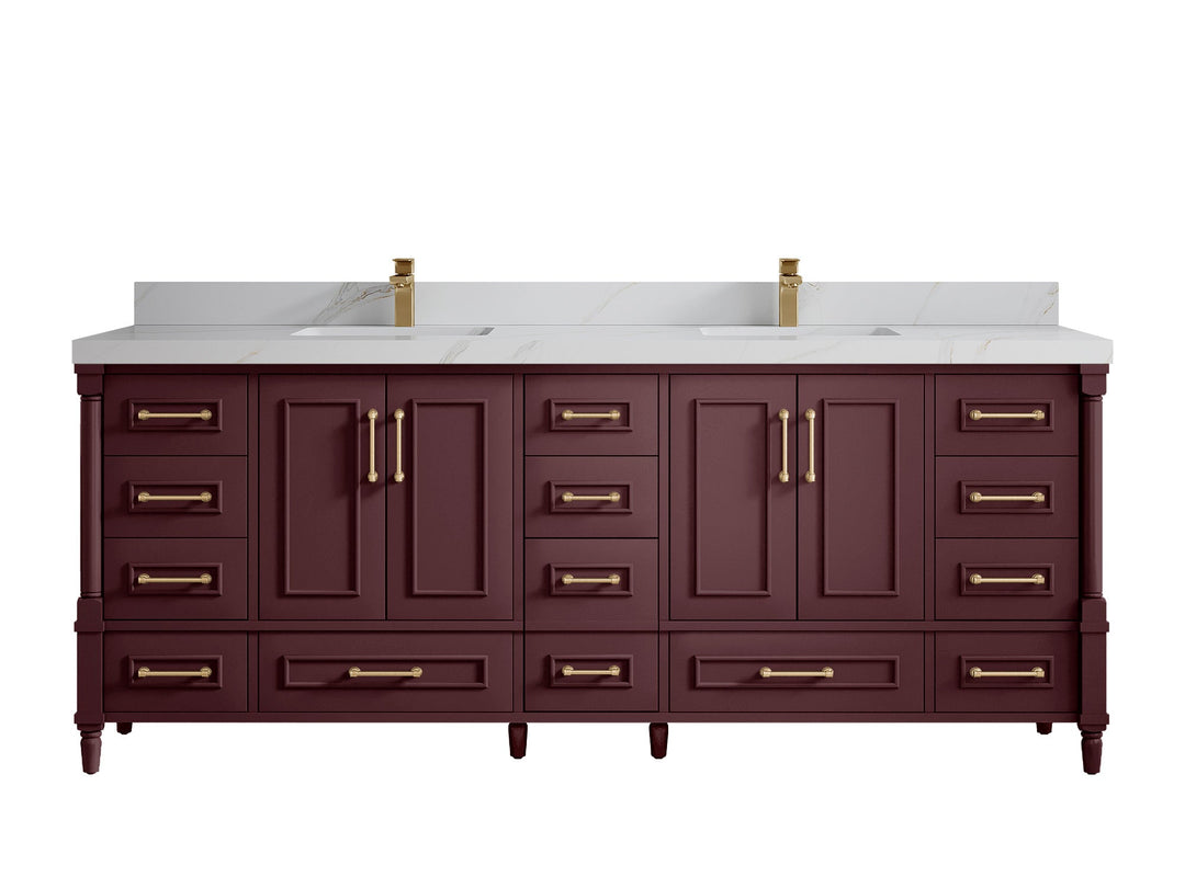 Aberdeen 84 in. W x 22 in. D Double Sink Bathroom Vanity - Willow Bath and Vanity