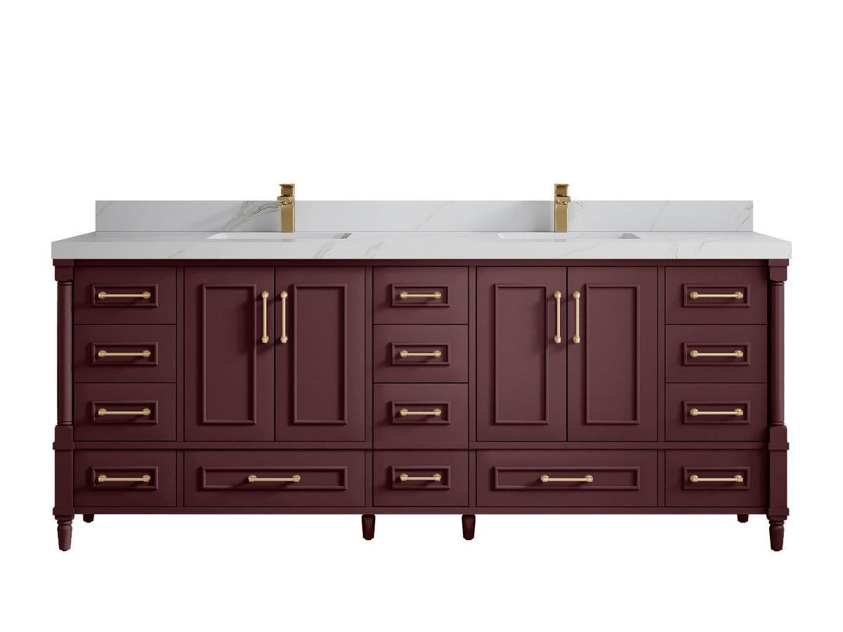 Aberdeen 84 in. W x 22 in. D Double Sink Bathroom Vanity - Willow Bath and Vanity