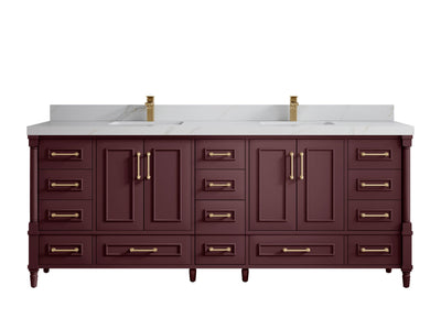 Aberdeen 84 in. W x 22 in. D Double Sink Bathroom Vanity - Willow Bath and Vanity