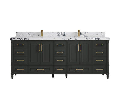 Aberdeen 84 in. W x 22 in. D Double Sink Bathroom Vanity - Willow Bath and Vanity