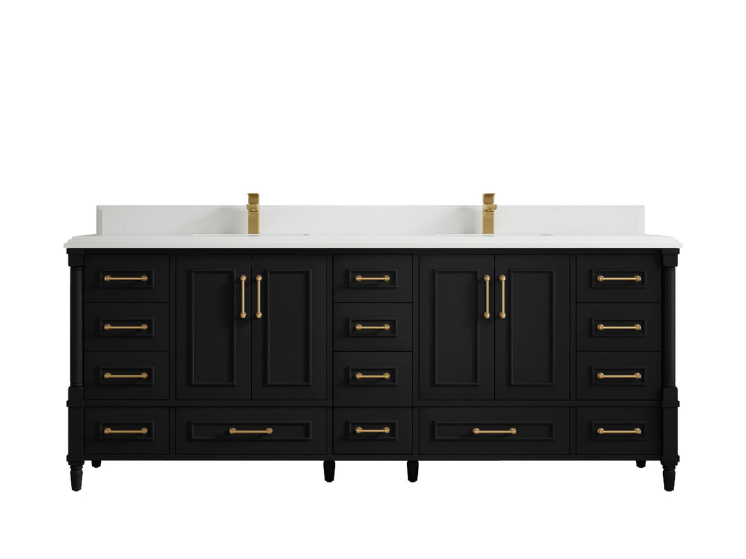 Aberdeen 84 in. W x 22 in. D Double Sink Bathroom Vanity - Willow Bath and Vanity