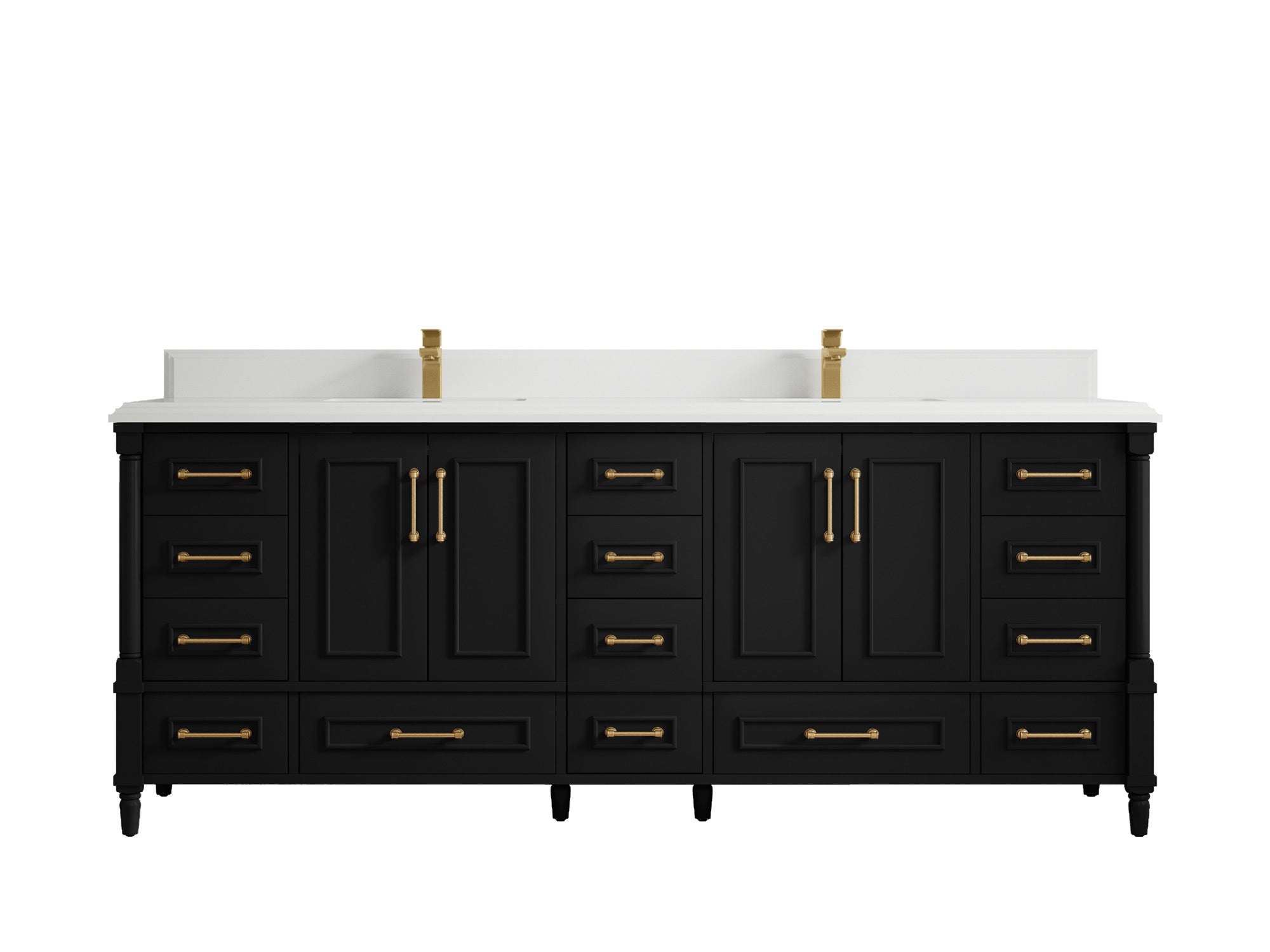 Aberdeen 84 in. W x 22 in. D Double Sink Bathroom Vanity - Willow Bath and Vanity