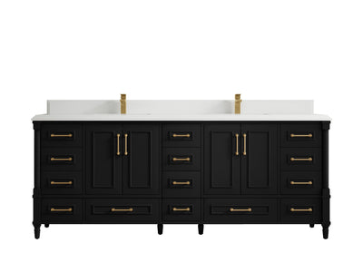 Aberdeen 84 in. W x 22 in. D Double Sink Bathroom Vanity - Willow Bath and Vanity